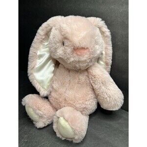 Spark Create Imagine Pink Bunny Rabbit Plush Stuffed Animal Rattle Silky Ears
